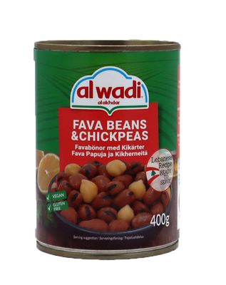 Al Wadi Favabönor Libanesiskt Recept 12x400g