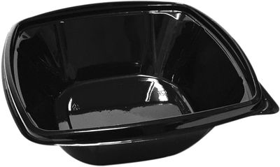 2109 Fyrkantig Salladskål Svart 1000ml, 300st