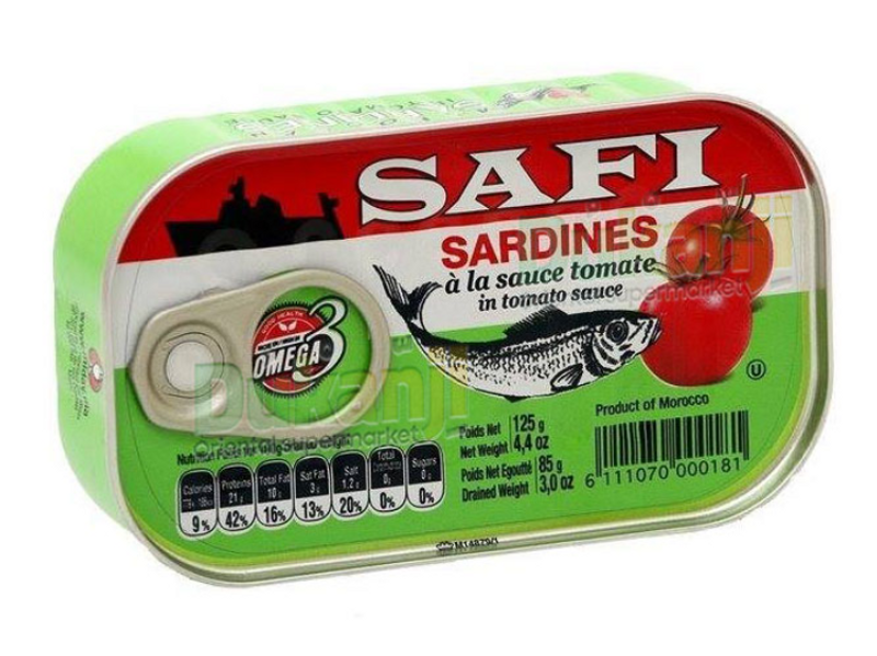 Safi Sardiner i Tomatsås 50x125g