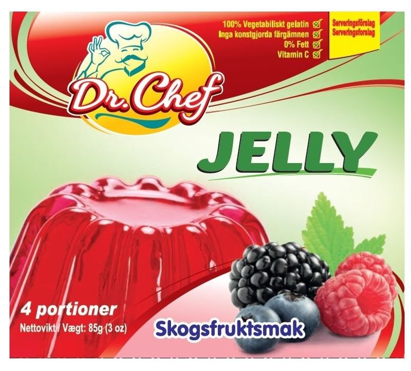 Dr.Chef Jelly Skogsfruktsmak 72x85g