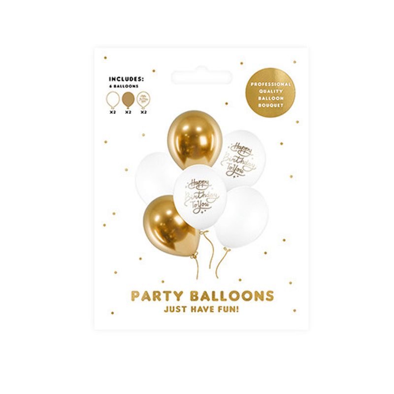 Ballong, Happy Birthday mix, 6-pack