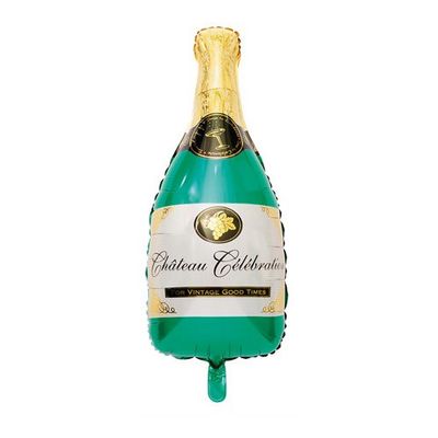 Folieballong, champagneflaska