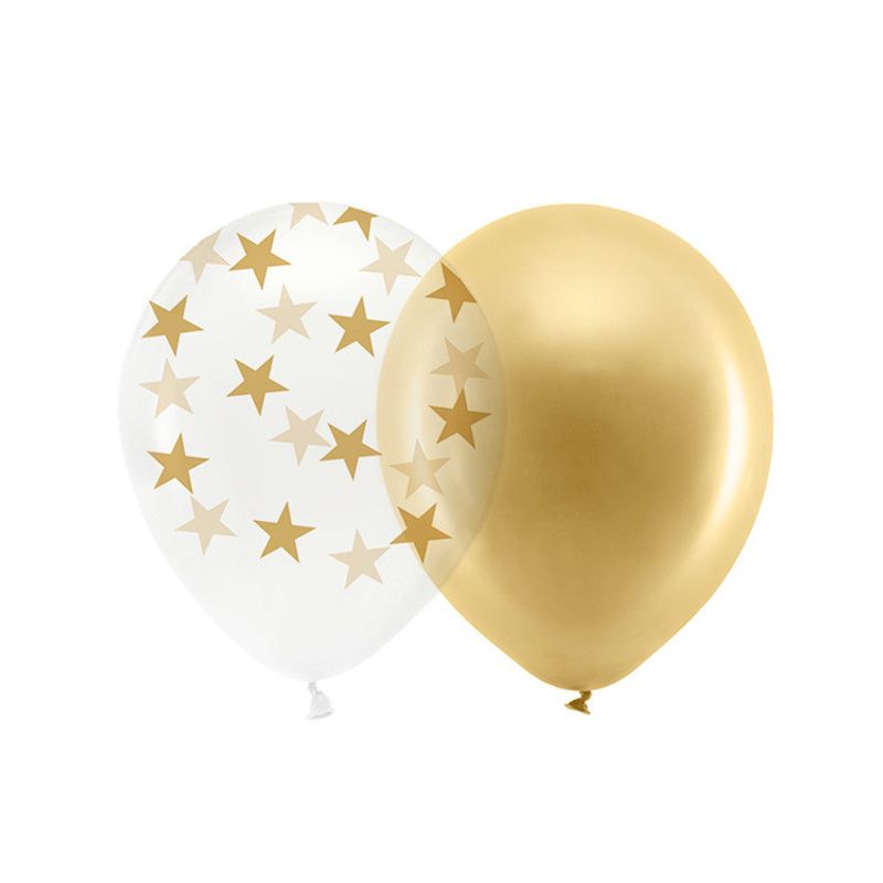 Ballong, guld mix, 10-pack