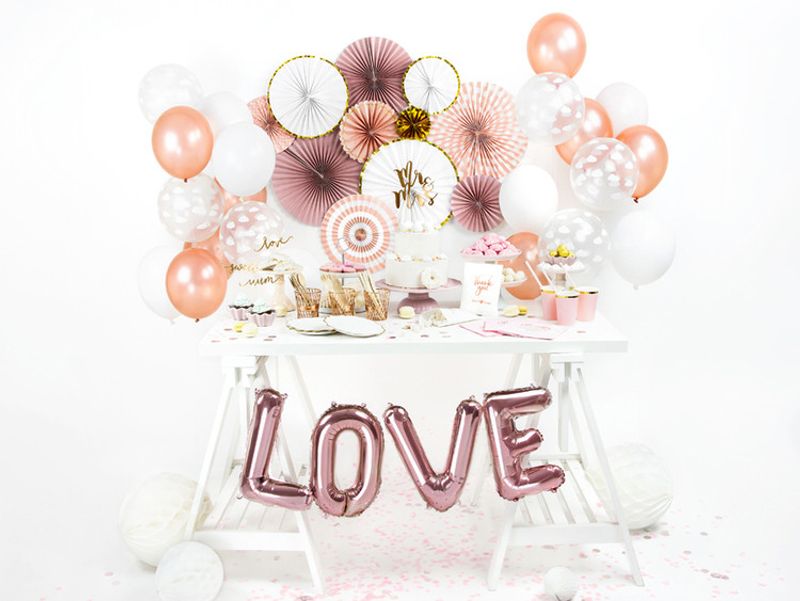 Pin Wheels rosa och guld, 3-pack