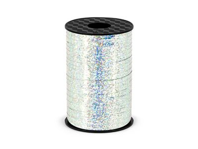 Ballongsnöre, holografisk silver