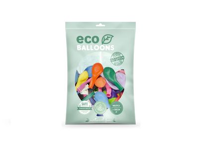Ballong EKO, färgmix, 100-pack