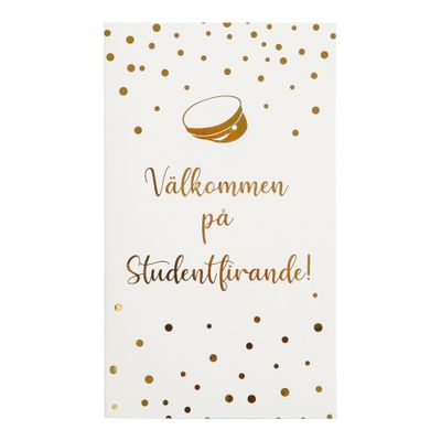 Inbjudningskort, Studenten, 6-pack