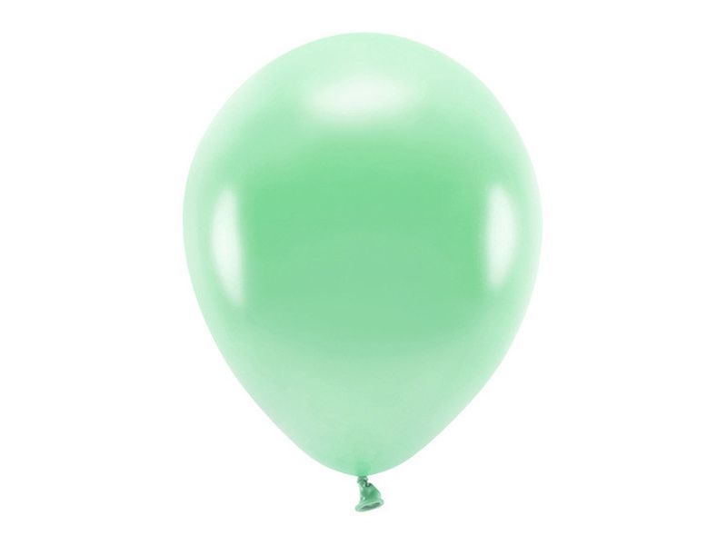 Ballong EKO, metallic mintgrön, 10-pack