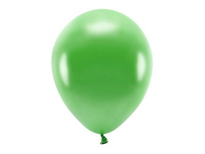 Ballong EKO, metallic grön, 10-pack