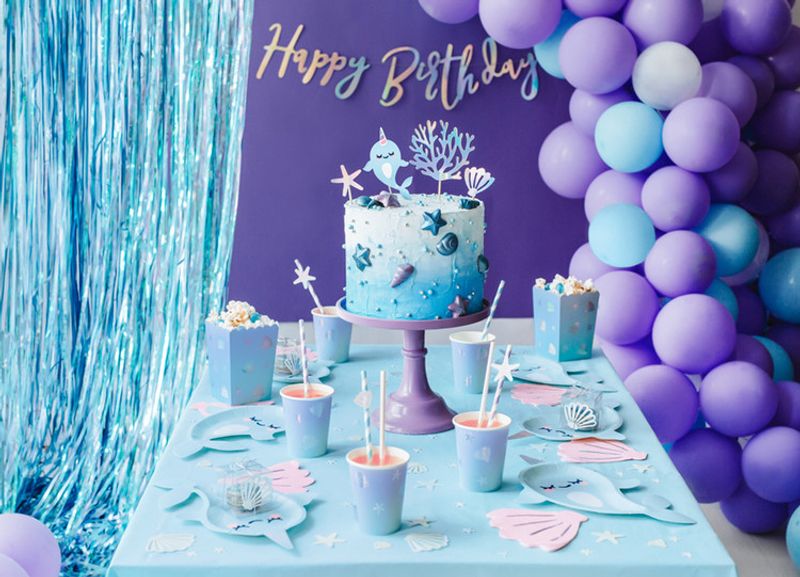 Cake topper, Narval, 4-pack