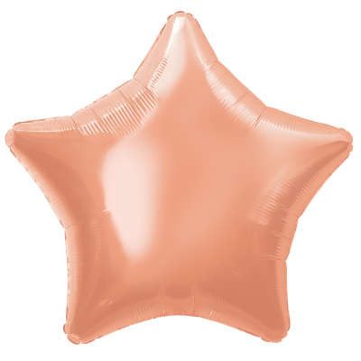Folieballong, stjärna roséguld