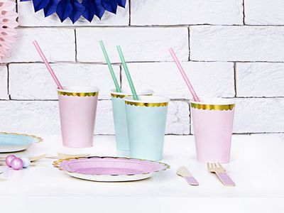 Pappmugg, mintgrön, 6-pack