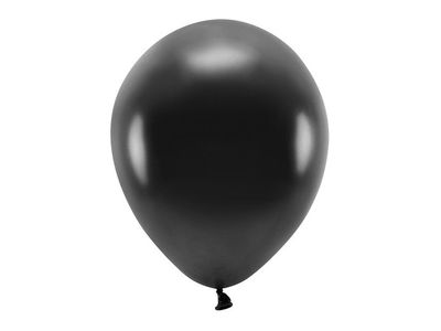 Ballong EKO, metallic svart, 10-pack