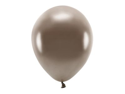 Ballong EKO, metallic brun, 10-pack