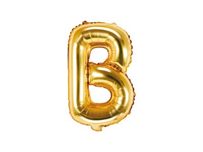 Bokstavsballong, guld