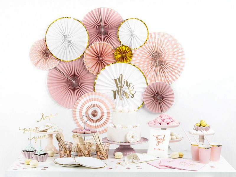 Cake topper, Mr&Mrs, guld