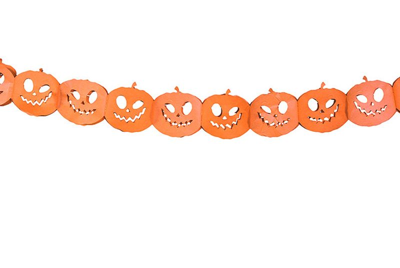 Pappersgirlang, pumpor, orange