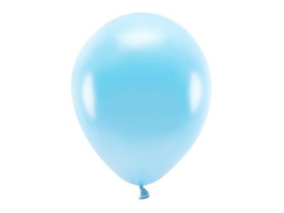 Ballong EKO, metallic ljusblå, 10-pack