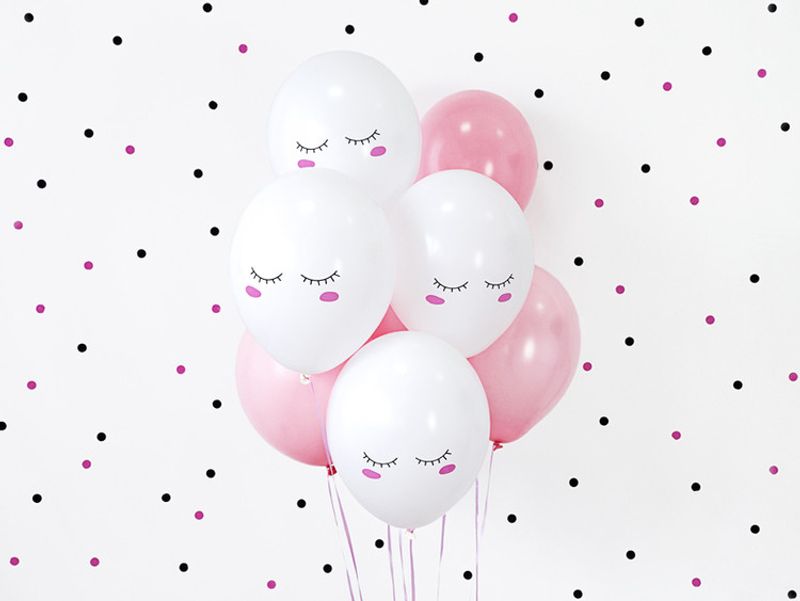 Ballong, rosa mix, 10-pack