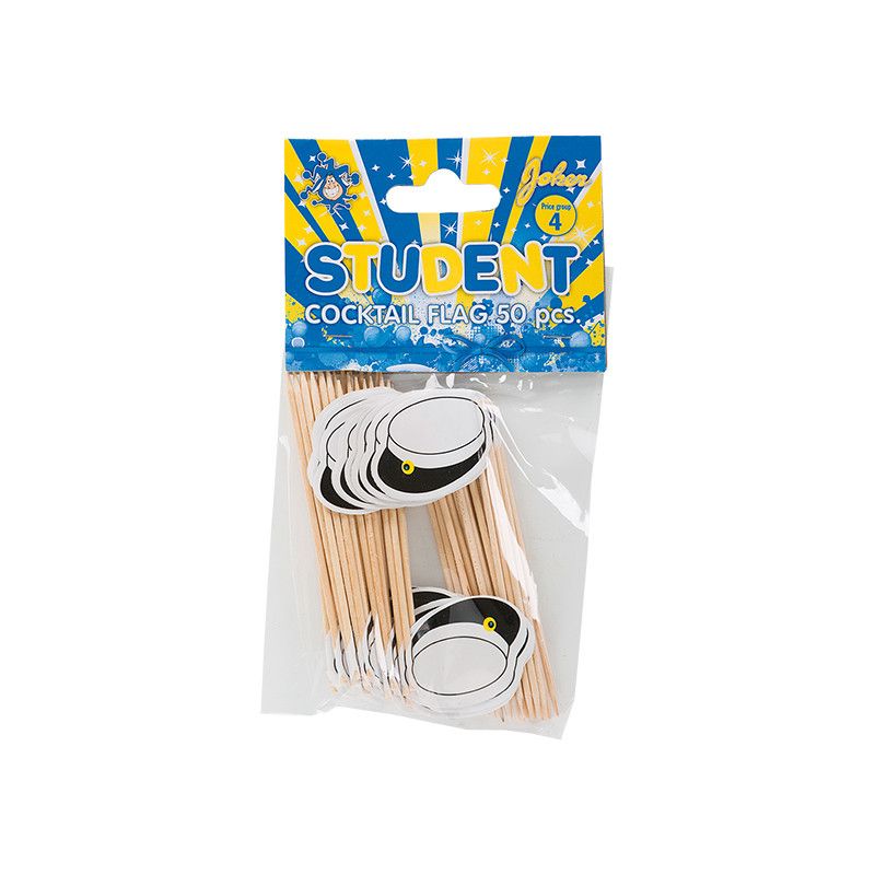 Cocktailpinnar, Student, 50-pack