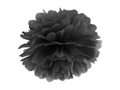 Svart pom poms