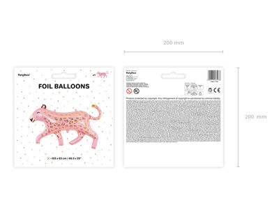 Folieballong, leopard