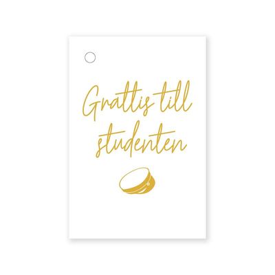 Grattiskort studenten litet