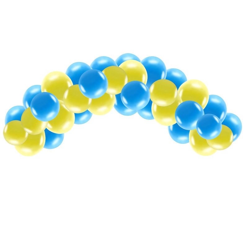 Ballongbåge blå & gul