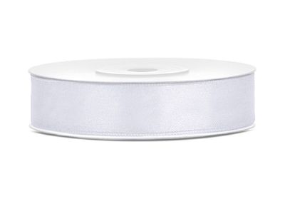 Satinband, vit