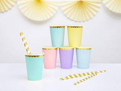 Pappmugg, mintgrön, 6-pack
