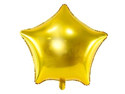Folieballong, stjärna, guld