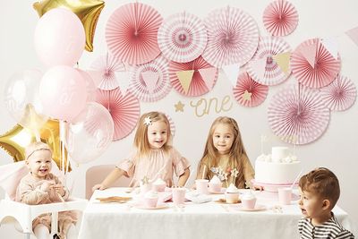 Cake topper 1st Birthday, guld
