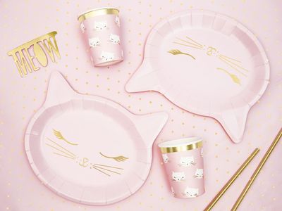 Pappmugg, katter, 6-pack