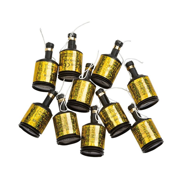 party poppers guld