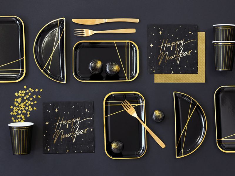 Konfetti, guld metallic, stjärnor