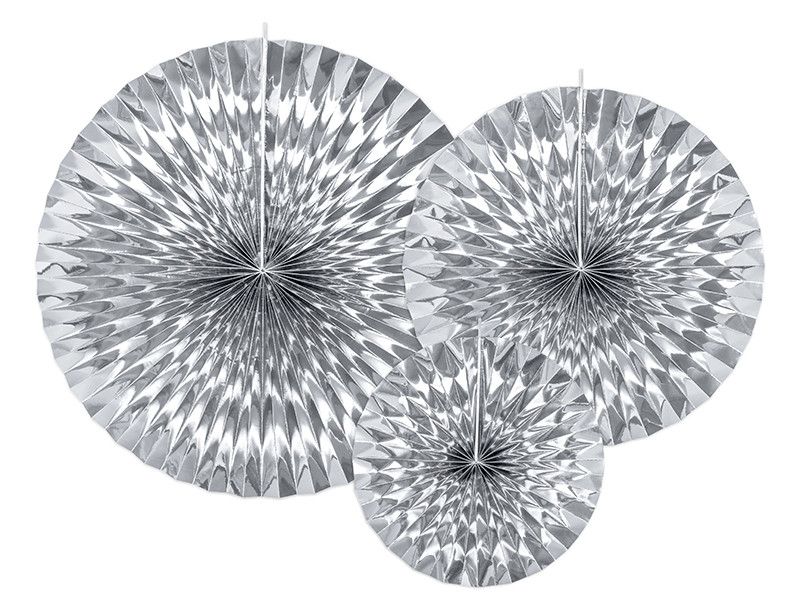 Pin Wheels silver, 3-pack