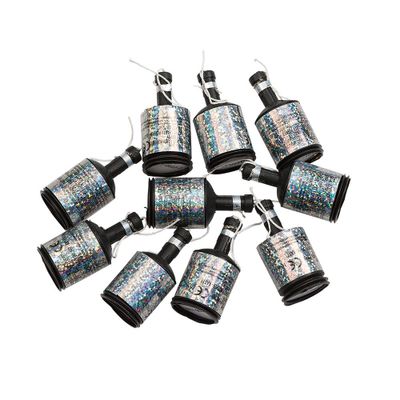 party poppers silver