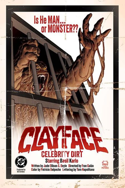 CLAYFACE CELEBRITY DIRT #1 (OF 6) CVR C DAVE JOHNSON CARD STOCK VAR