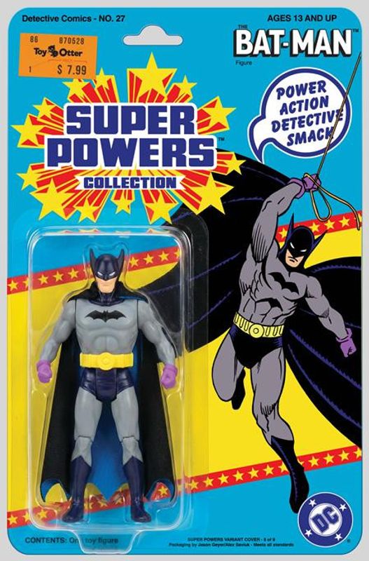 DETECTIVE COMICS #27 FACSIMILE EDITION CVR B JASON GEYER & ALEX SAVIUK FIRST APPEARANCE BATMAN SUPER POWERS ACTION FIGURE CARD STOCK VAR (2026)