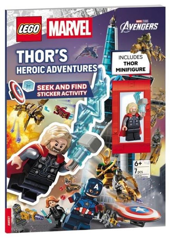 LEGO MARVEL THORS HEROIC ADVENTURES SEEK AND FIND STICKER ACTIVITY BOOK TP