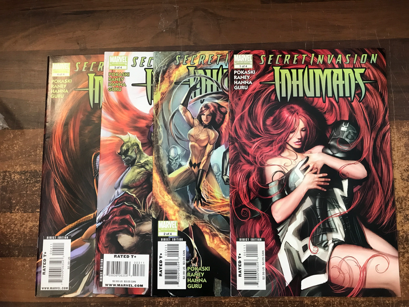 Secret Invasion Inhumans (2008) #1-4 (complete)