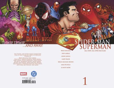 MARVEL/DC: SPIDER-MAN/SUPERMAN #1 GIUSEPPE CAMUNCOLI HOMAGE VARIANT [1:25]