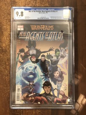 CGC 9,8 WAR OF THE REALMS: NEW AGENTS OF ATLAS #1