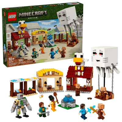 Lego Minecraft The Ghast Balloon Village Attack