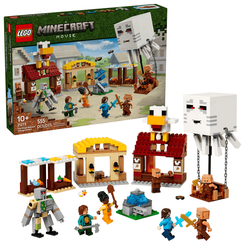 Lego Minecraft The Ghast Balloon Village Attack