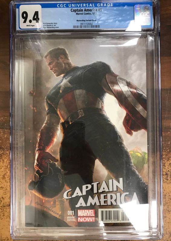 CGC 9,4 CAPTAIN AMERICA #1 CVR VAR MEINERDING