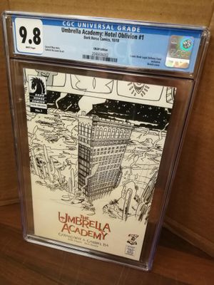 CGC 9,8 UMBRELLA ACADEMY HOTEL OBLIVION #1 CBLDF VARIANT