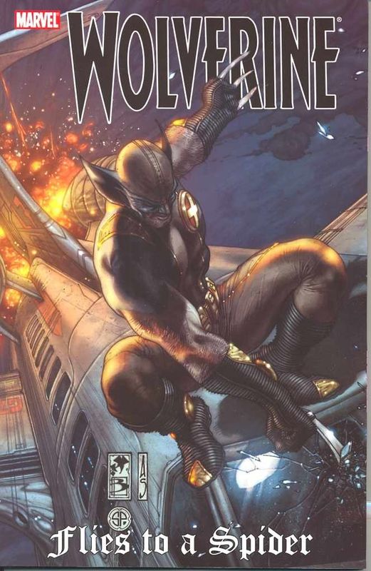 WOLVERINE TP FLIES TO A SPIDER