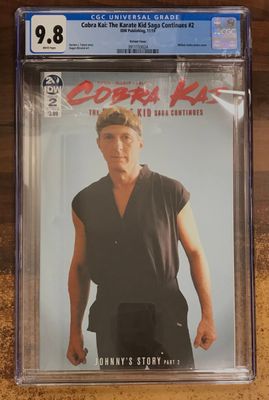 CGC 9,8 COBRA KAI: THE KARATE KID SAGA CONTINUES  #2 PHOTO CVR VAR