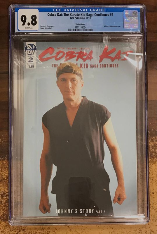 CGC 9,8 COBRA KAI: THE KARATE KID SAGA CONTINUES  #2 PHOTO CVR VAR